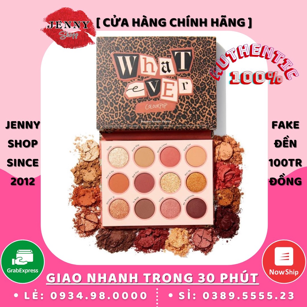 Bảng Phấn Mắt 12 Ô Colourpop Pressed Powder Shadow Palette (Nhiều Mã Màu)