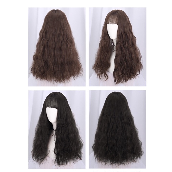 🌸HÌNH THẬT, CLIP THẬT🌸 BỘ NGUYÊN ĐẦU TÓC GIẢ LƯỚI HOA SÓNG XÙ CAO CẤP TẶNG LƯỚI TRÙM