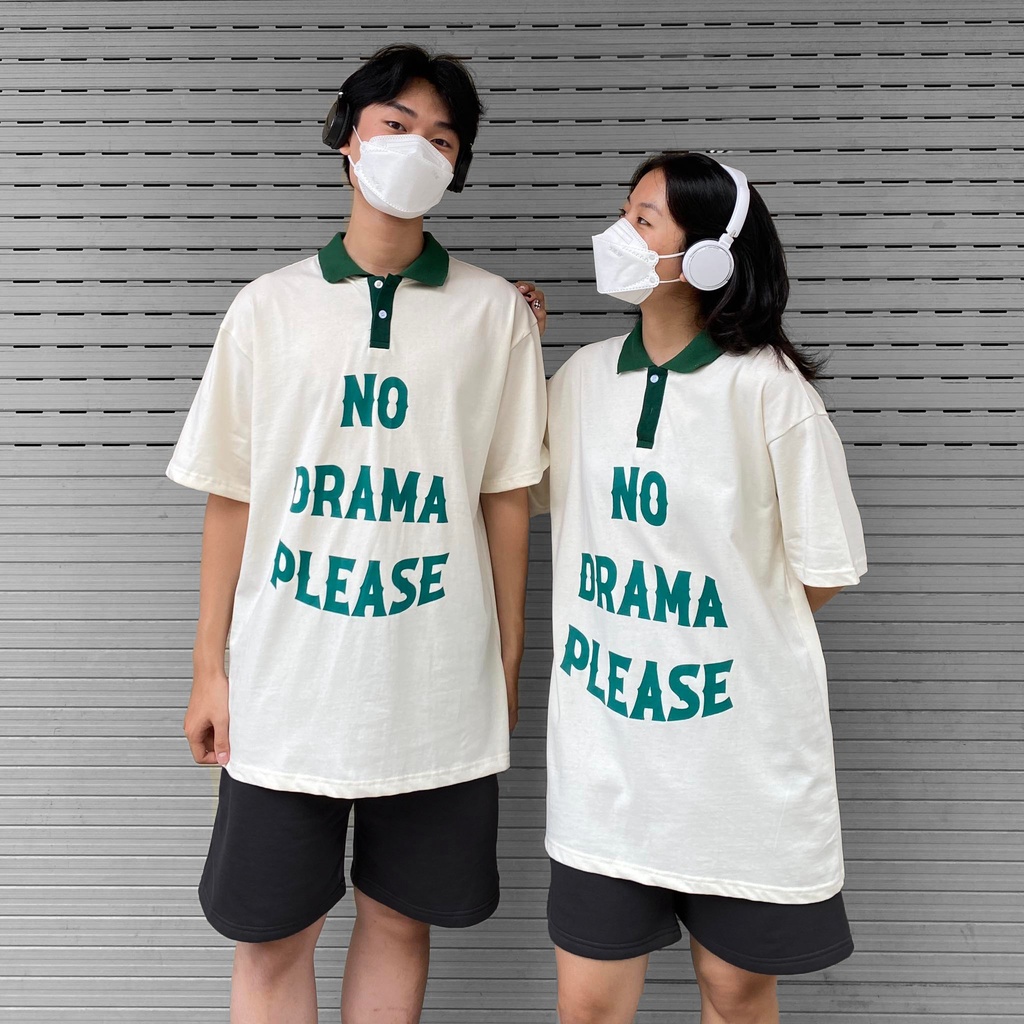 ÁO THUN FF FORM RỘNG POLO NO DRAMA, VẢI THUN 2 CHIỀU COTTON 250GSM