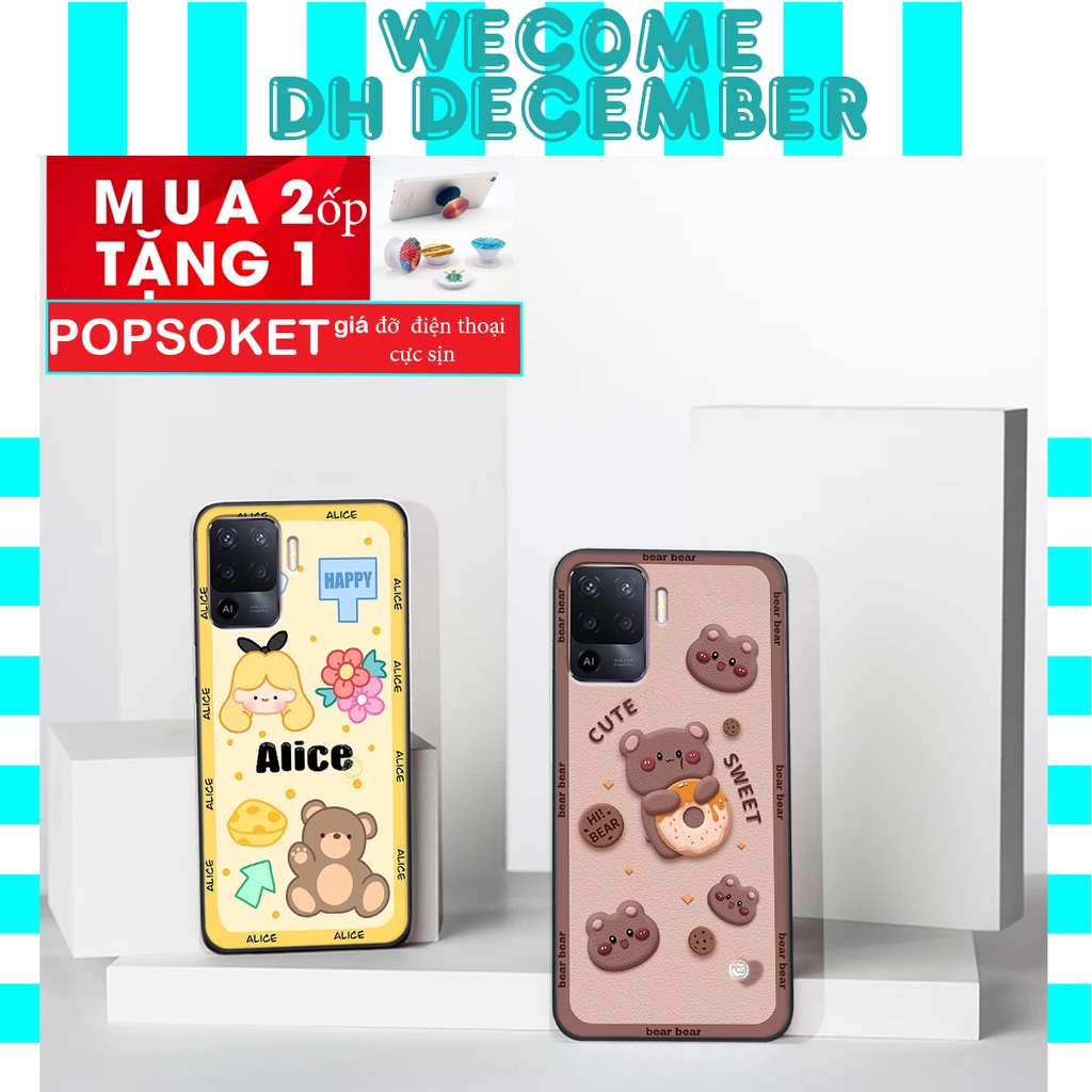 Ốp lưng Oppo A94  in hình 3D gấu mới nhất - sang - chảnh - ĐẸP- BỀN