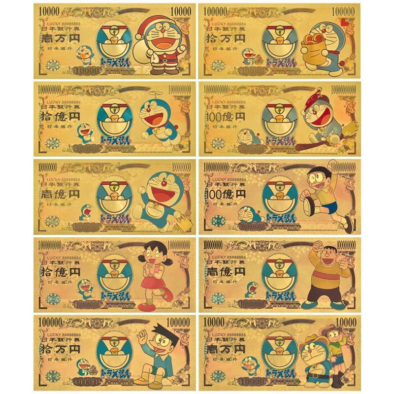 Bộ Sưu Tập Thẻ Ngân Hàng Giấy Vàng doraemon nobita nobita shizuka g Lớn Chống Thấm Nước Làm Quà Tặng