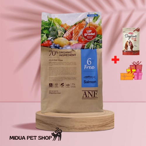 6kg Thức ăn cho chó vị cá hồi ANF - 6Free