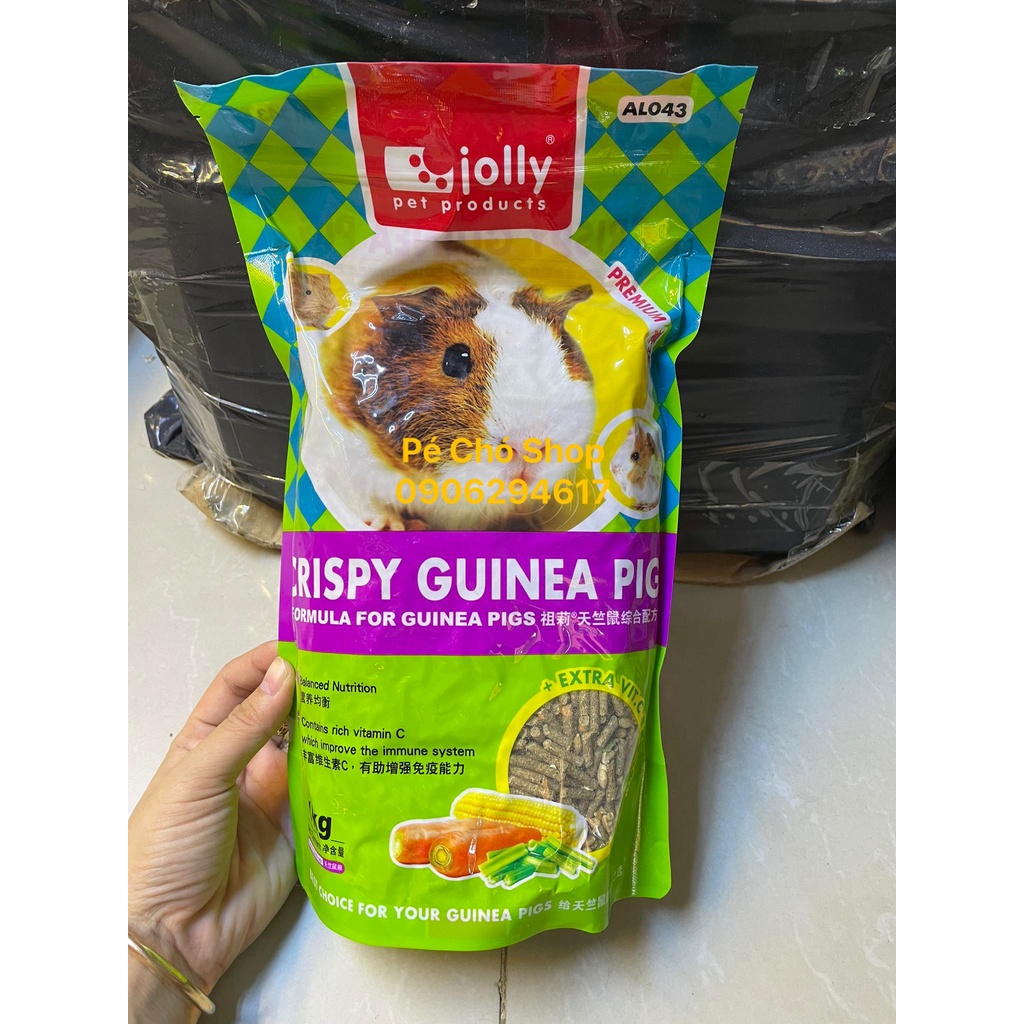 Thức ăn Cỏ nén cho Bọ ú túi 1ky Crispy của Jolly chính hãng .