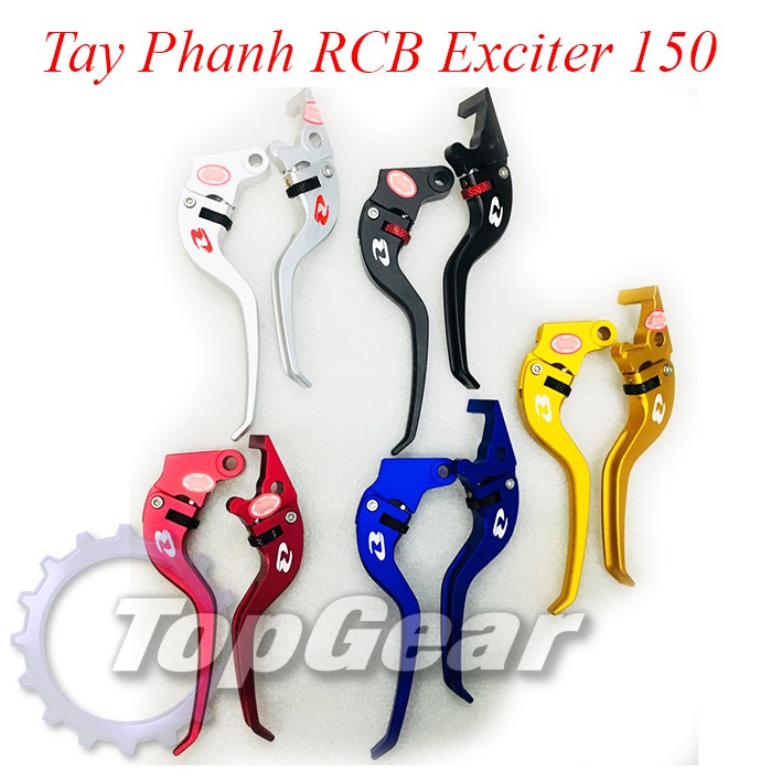 Tay phanh RCB cho Exciter 150 - 1 đôi phanh - côn tem hãng &lt;TOPGEAR&gt;