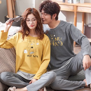 [HÀNG CÓ SẴN] Đồ đôi nam nữ dài tay - Đồ mặc nhà kiểu dáng Hàn Quốc