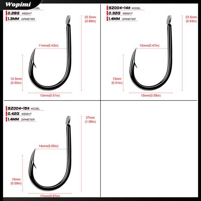 Mf 200 Chiếc Thép Carbon Cao1#-15# Móc Câu Cá Mềm Chuyên Dụng Chất Lượng