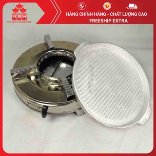 Bếp cồn mini dã ngoại hàng loại 1 cao cấp bếp nướng cồn khô chất liệu inox không gỉ siêu bền kích thước 22x9.5cm