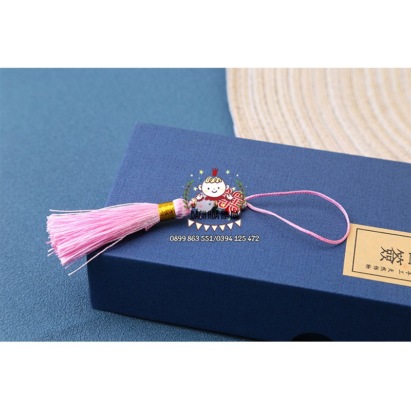 Dây Treo Tua Rua Trang Trí kết Đồng Tâm Chữ Hỷ - Treo túi xách Điện thoại Decor May Mắn Phụ kiện DIY Handmade