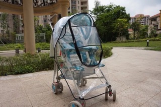 Áo mưa trùm xe đẩy cho bé