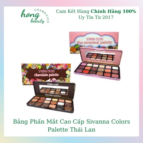 Phấn mắt Sivanna Color HF7006 Chocolate và Sweetest Thái Lan