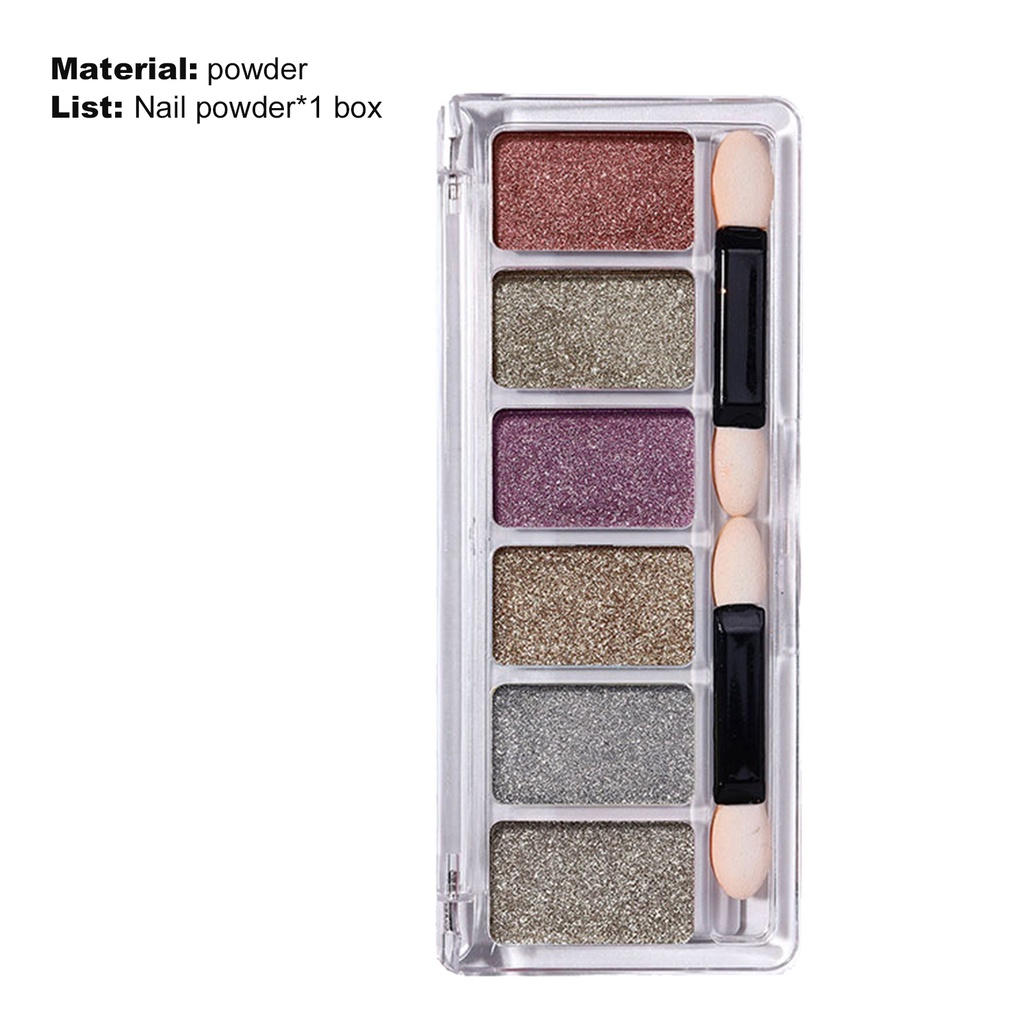 [Hàng mới về] Bột Tráng Gương Trang Trí Móng Nghệ Thuật Không Bay Màu Cực Quang