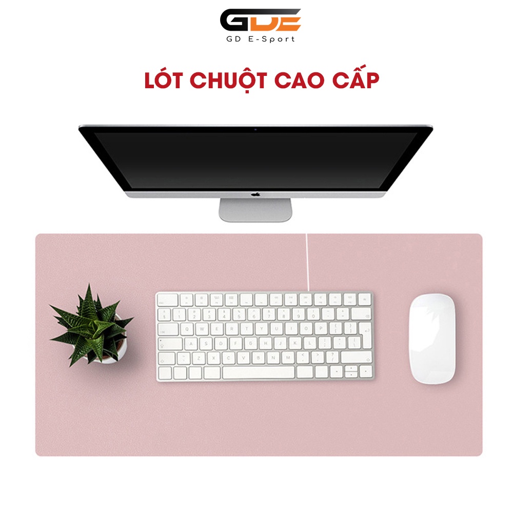 Tấm Lót Chuột , Desk Pad GD Esport  Kích Thước Lớn Chất Liệu Da PU Chống Nước Hai Mặt Khác Màu Thay Đổi Tiện Lợi