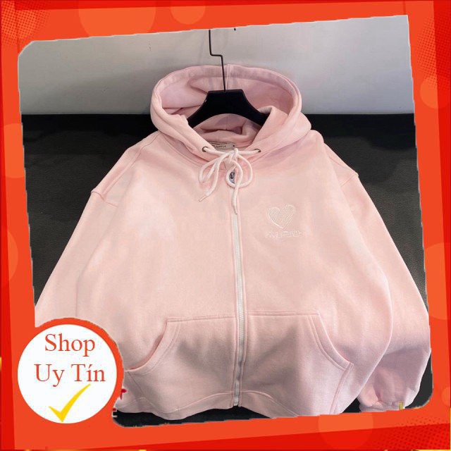 Áo Khoác nỉ Hoodie TRÁI TIM HEART Unisex chữ thêu cá tính có up hình thật trong mục bảng màu