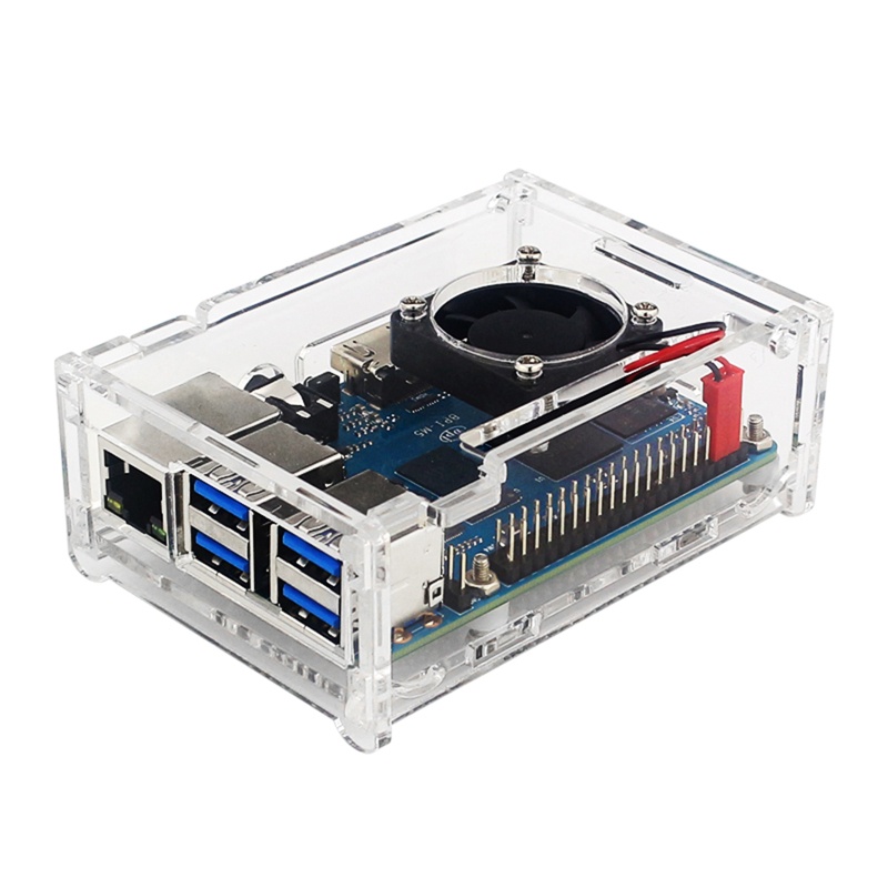 Vỏ Acrylic Bảo Vệ Quạt Tản Nhiệt Banana Pi BPI-M5 M4