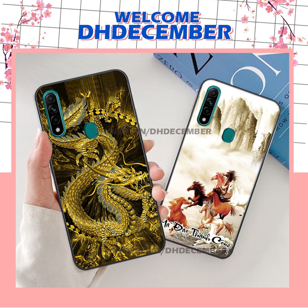 Ốp lưng Oppo A31 2020 in hình thư pháp tâm an vạn sự an ,mã đáo thành công SIÊU CHẤT