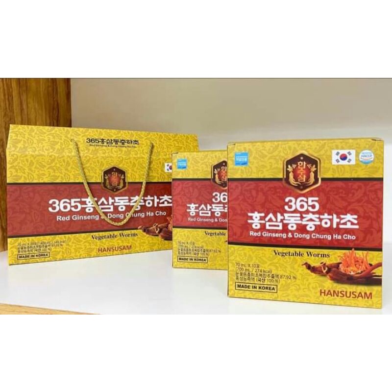 Nước đông trùng hạ thảo 365 Hasusam Hàn Quốc