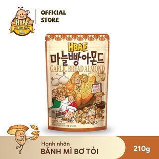 [DATE T10.2023] Hạt Hạnh nhân Mix Bánh mì Bơ tỏi HBAF Hàn Quốc 210g