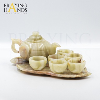 Bộ ấm trà đá ngọc tự nhiên