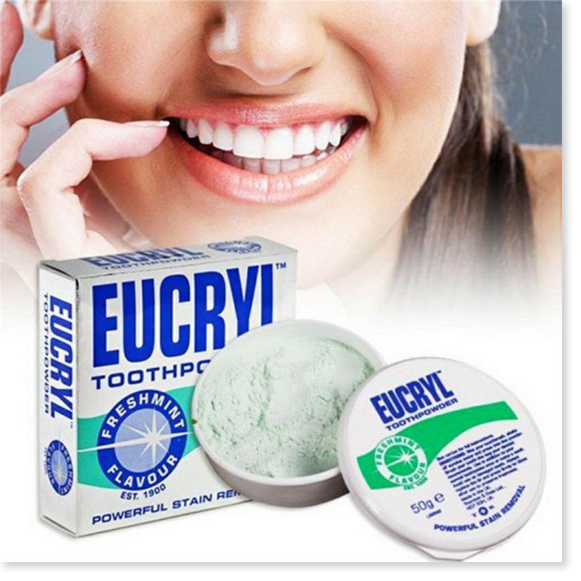 Bột Tẩy Trắng Răng Eucryl Toothpowder Powerful Stain Removal 50g