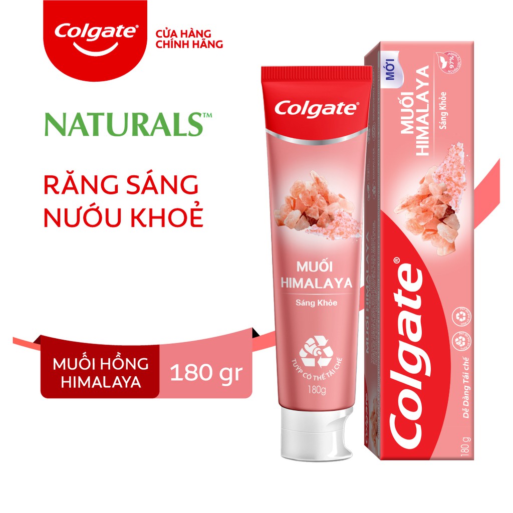 Bộ 3 Kem đánh răng Colgate thiên nhiên muối hồng Himalaya 180g