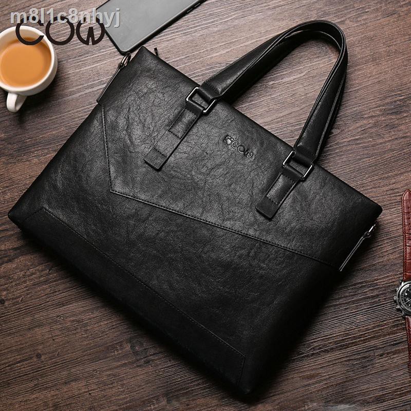 French COW Túi nam Business Briefcase xách ngang đeo chéo một vai C-8610