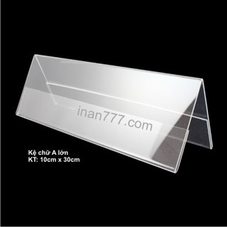 Kệ chức danh mica - Kệ để bàn loại lớn KT: 10cm x 30cm