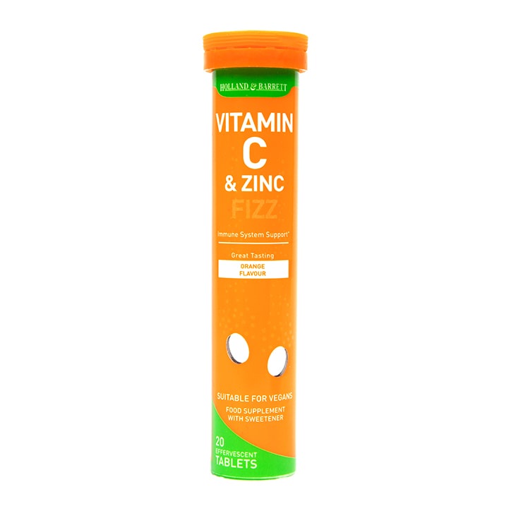 Vitamin c holland & barett uk - zinc vitamin c sủi 20 viên - ảnh sản phẩm 2