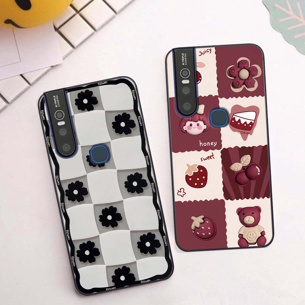 Ốp Vivo V15 / V15 Pro in hình trái tim, caro kẹo ngọt đầy cá tính siêu đẹp siêu chất