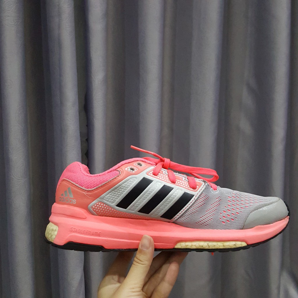 Giày thể thao adidas real 2hand màu hồng xám ( size 37*1/3 )