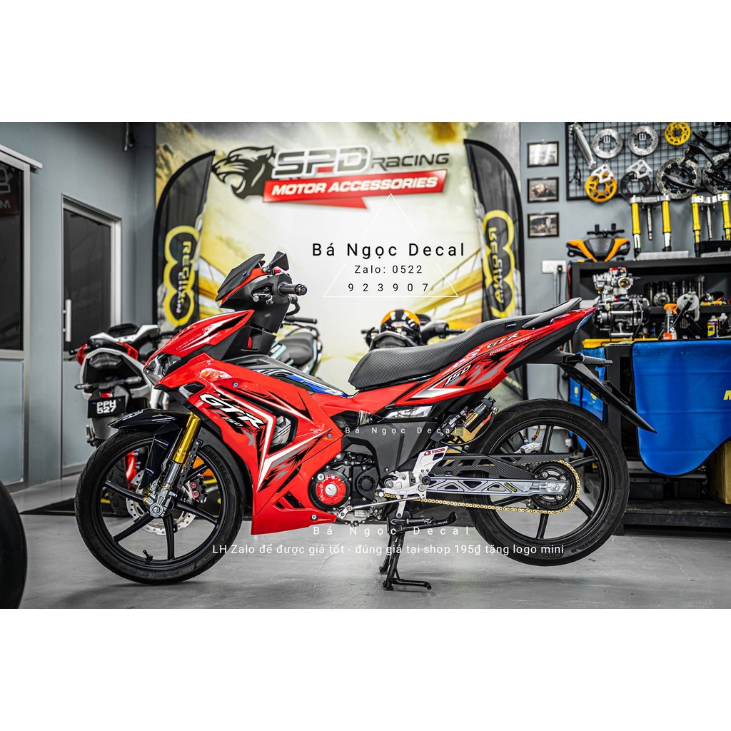 Tem gtr xe winner v3 màu đỏ  👉chế tem theo yêu cầu giá rẻ.