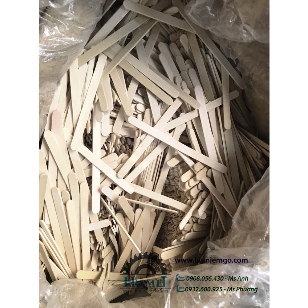 QUE KEM GỖ LÀM MÔ HÌNH - NGANG 1CM : 6.5CM/11.5CM/14.5CM