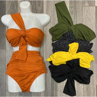 Bikini che bụng - bikini vát chéo che bụng mỡ - bikini không hở quá