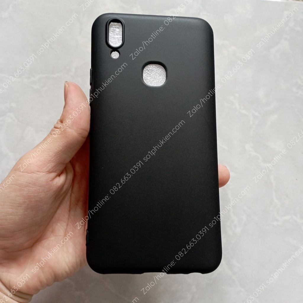 Ốp lưng Vivo V9/ V9 youth / vivo y85 dẻo đen trơn tpu , trong suốt, giả da auto bền đẹp