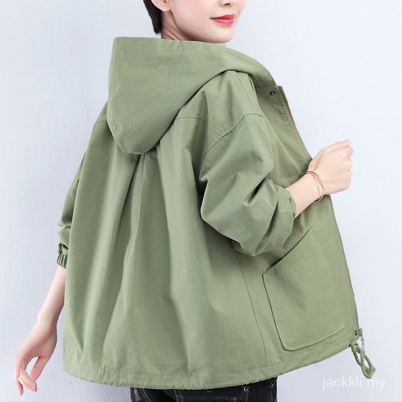 Áo Khoác Cotton Dáng Rộng Thời Trang Xuân Thu Cho Phụ Nữ Trung Niên