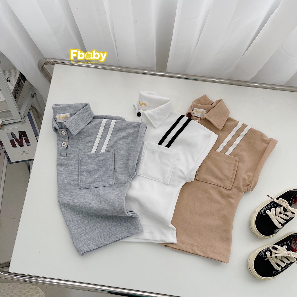 Bộ polo có cổ cho bé trai, bộ thun bé trai có cổ áo polo quần kaki hàng đẹp