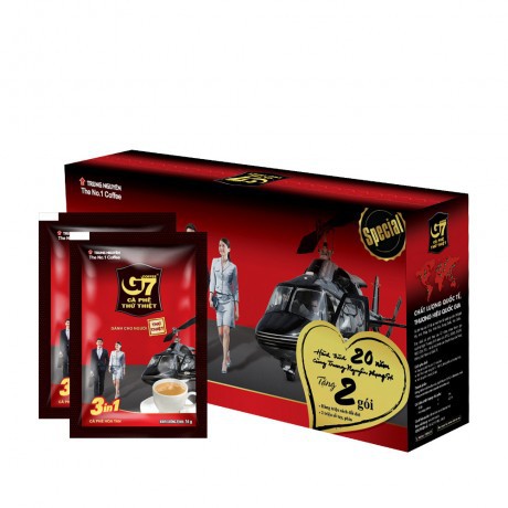 Hộp cà phê sữa G7 trung nguyên 18 gói/21 gói