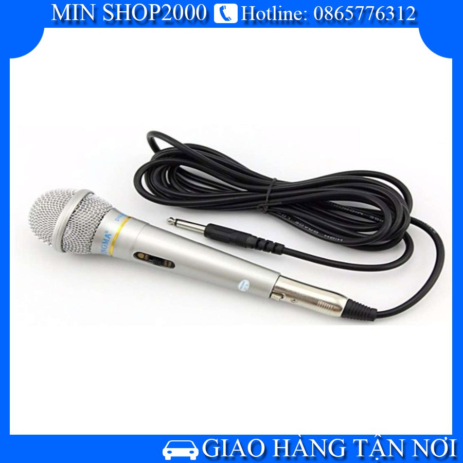 Mic hát karaoke,Micro Karaoke XINGMA AK-319 thiết kế lưới tản nhiệt cổ điển, giảm tạp âm, chống nhiễu - SIÊU HOT