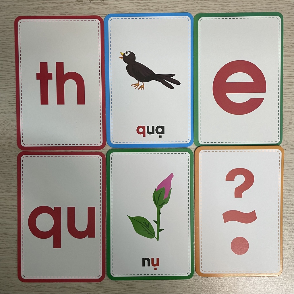 Sách - Flashcard Bộ thẻ chữ cái và chữ ghép tiếng việt - 29 chữ cái - 11 chữ ghép - 5 dấu thanh (10 x 15 cm)