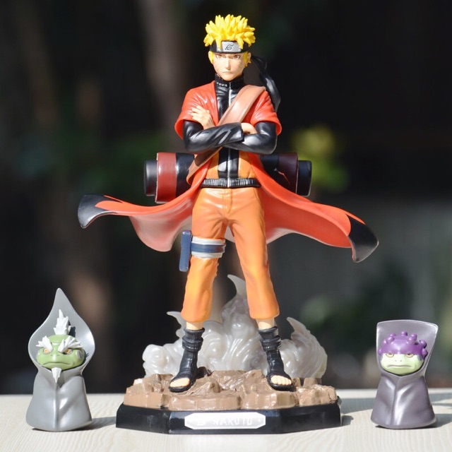 Mô hình Naruto hiền nhân thuật kèm 2 vợ chồng cóc tiên