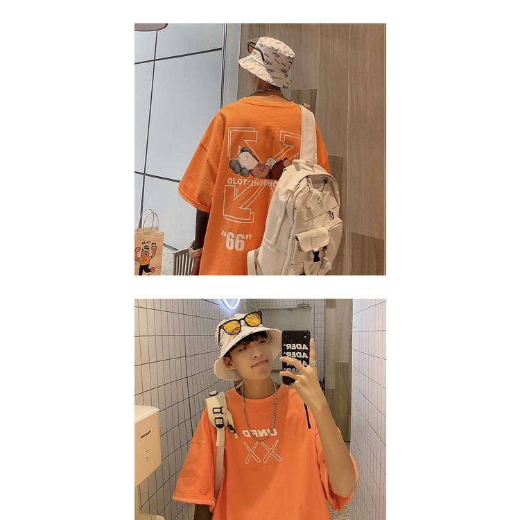 Áo thun Off - White,áo phông cổ tromg tay lỡ XO 66 chất mát mịn