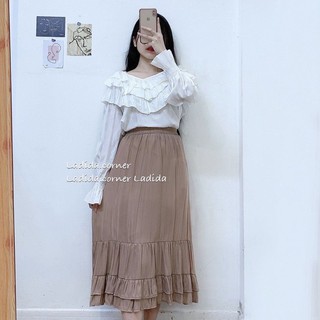 áo trễ vai cổ bèo