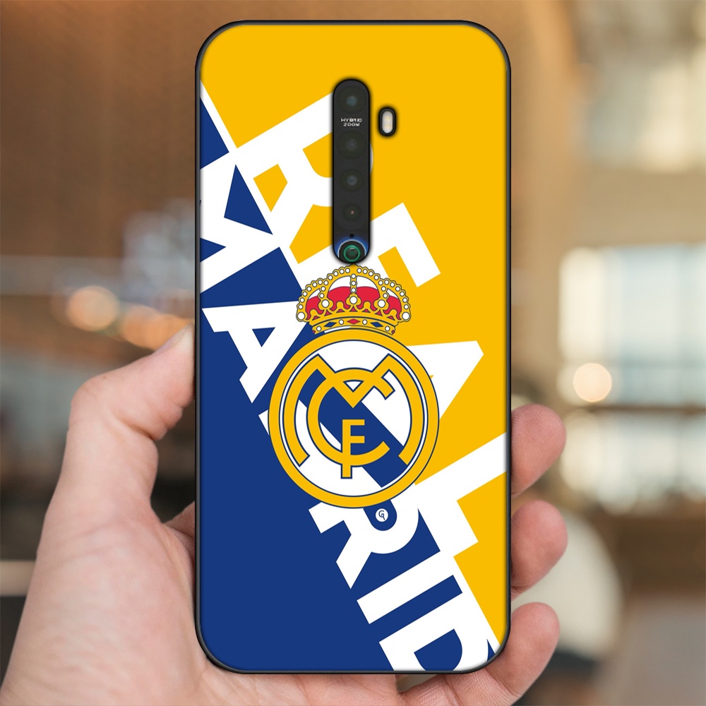 Ốp lưng Oppo Reno 2 viền đen in hình Real Madrid