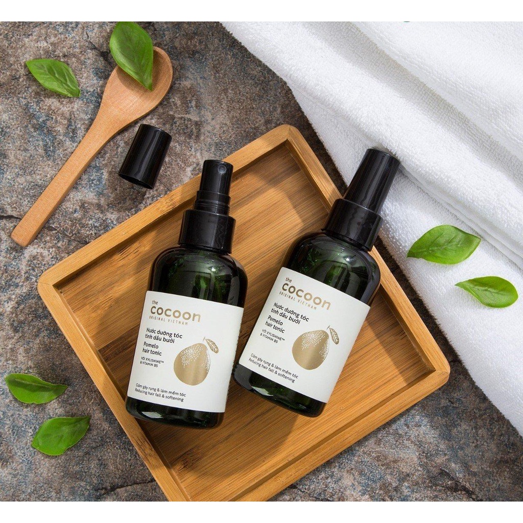 Xịt dưỡng tóc tinh dầu bưởi Cocoon nước dưỡng tóc mọc tóc bưởi giúp tóc mềm mượt giảm gãy rụng 140ml