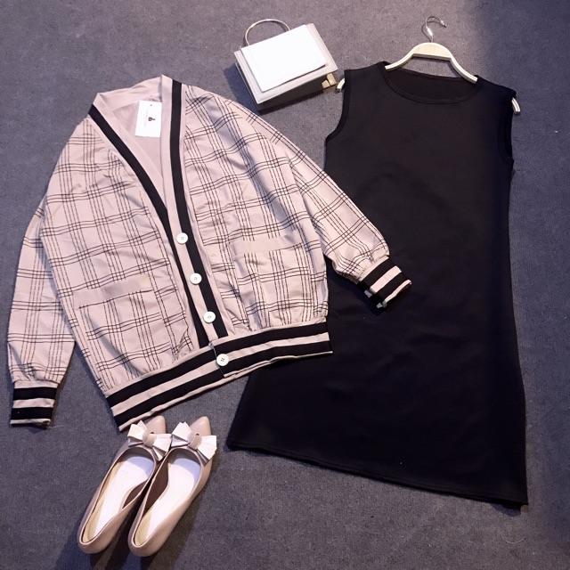 💥 SET 2 món Áo Cardigan + Váy sát nách SIÊU ĐẸP Juka Shop | BigBuy360 - bigbuy360.vn