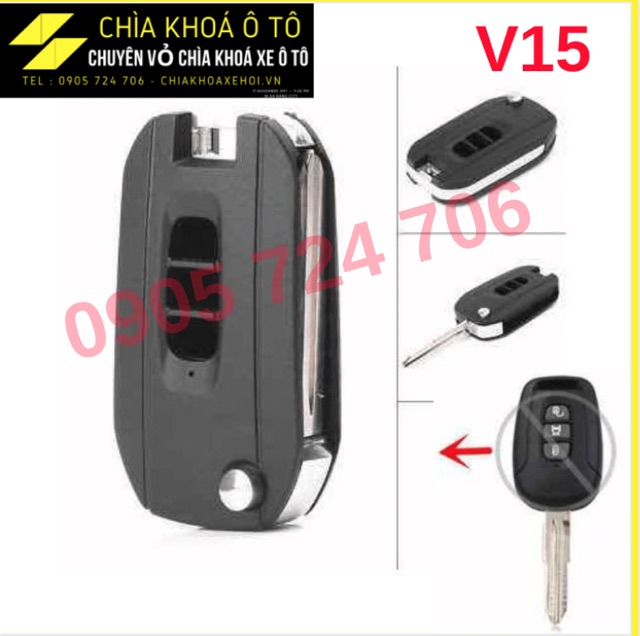 Vỏ Chìa Khoá Chevrolet Captiva mẫu mới