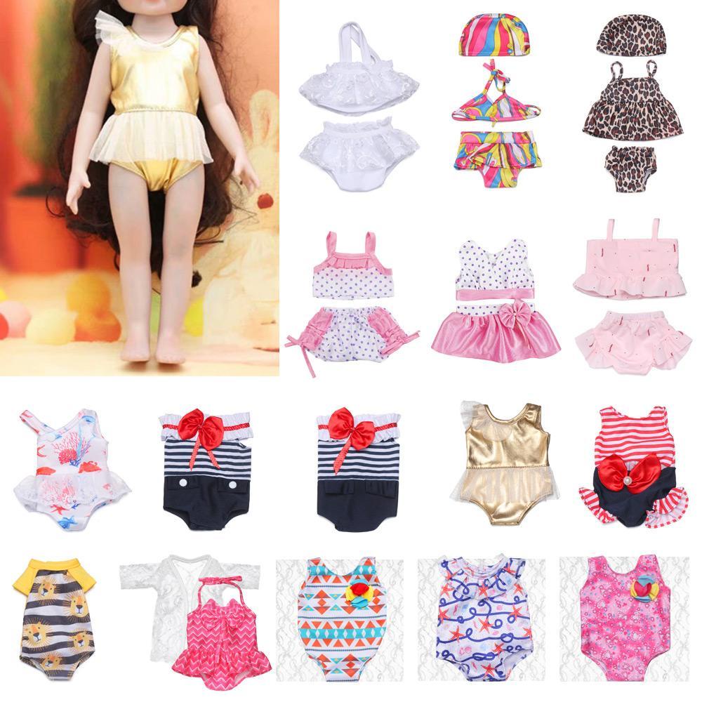 RAINBOW Bikini 18Inch Trang Phục Đi Biển Cho Búp Bê