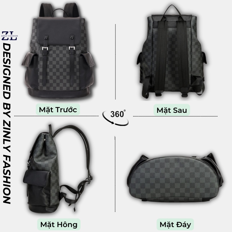 Balo nam nữ thời trang da cao cấp ulzzang phong cách unisex hàn quốc đựng laptop