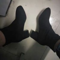 Boot đế vuông 5 cm da lộn ( Hàng order  Hà gấu ) hagauorder