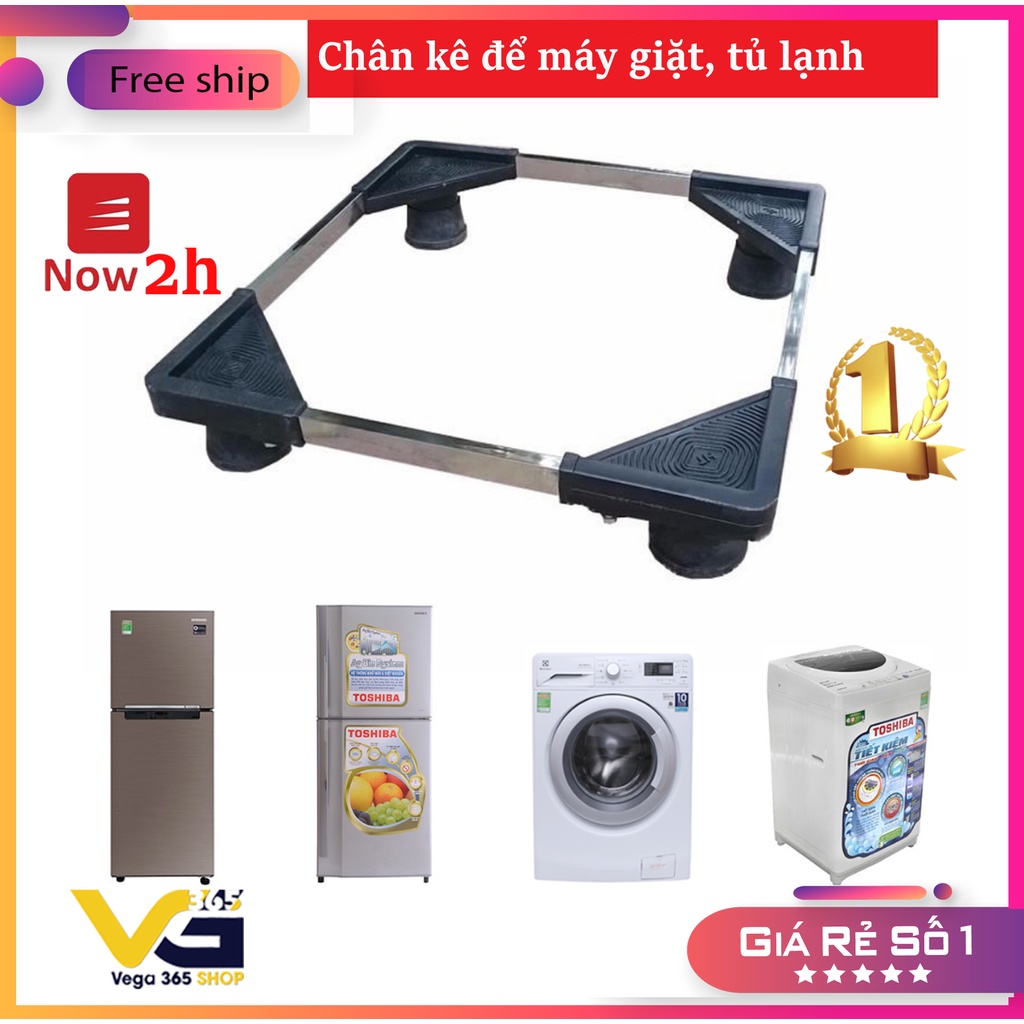 Chân kê Máy giặt - Tủ lạnh đa năng, chất liệu inox bền bỉ