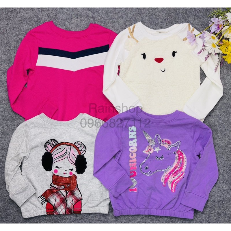 Áo dài tay Bé gái Hàng VNXK ( size 2-5t)